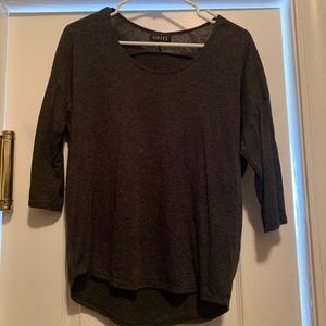 Brown High-Low Top- Size Small